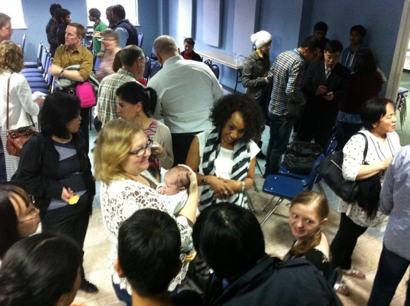 Mira's 1st day at church